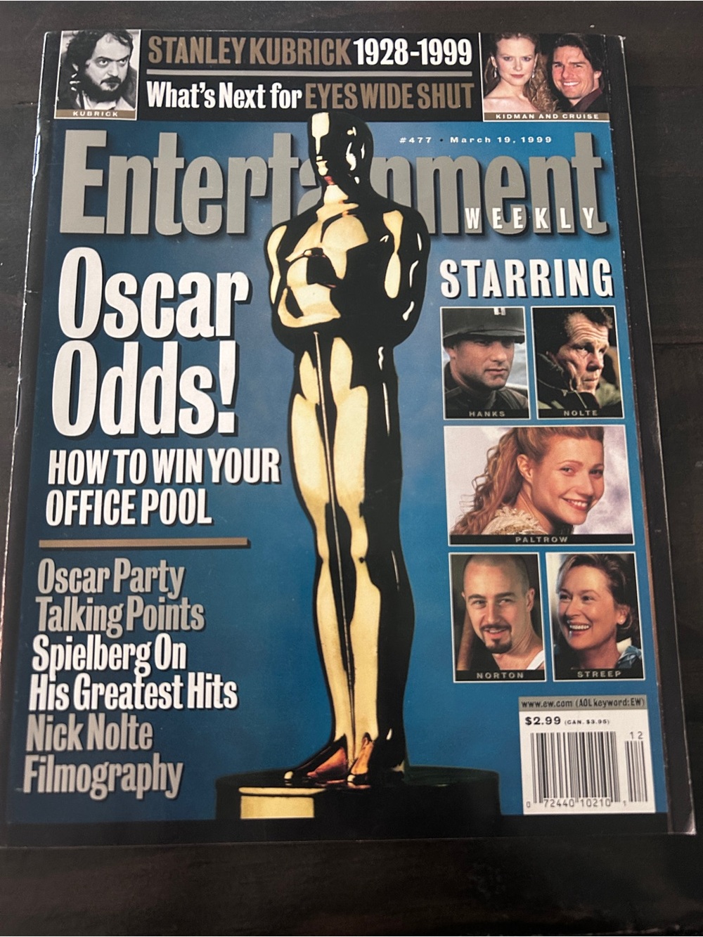 Entertainment Weekly, March 1999 Oscar Info